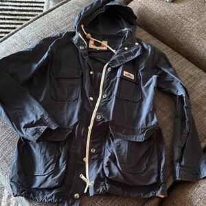 Penfield Navy Hooded Raincoat